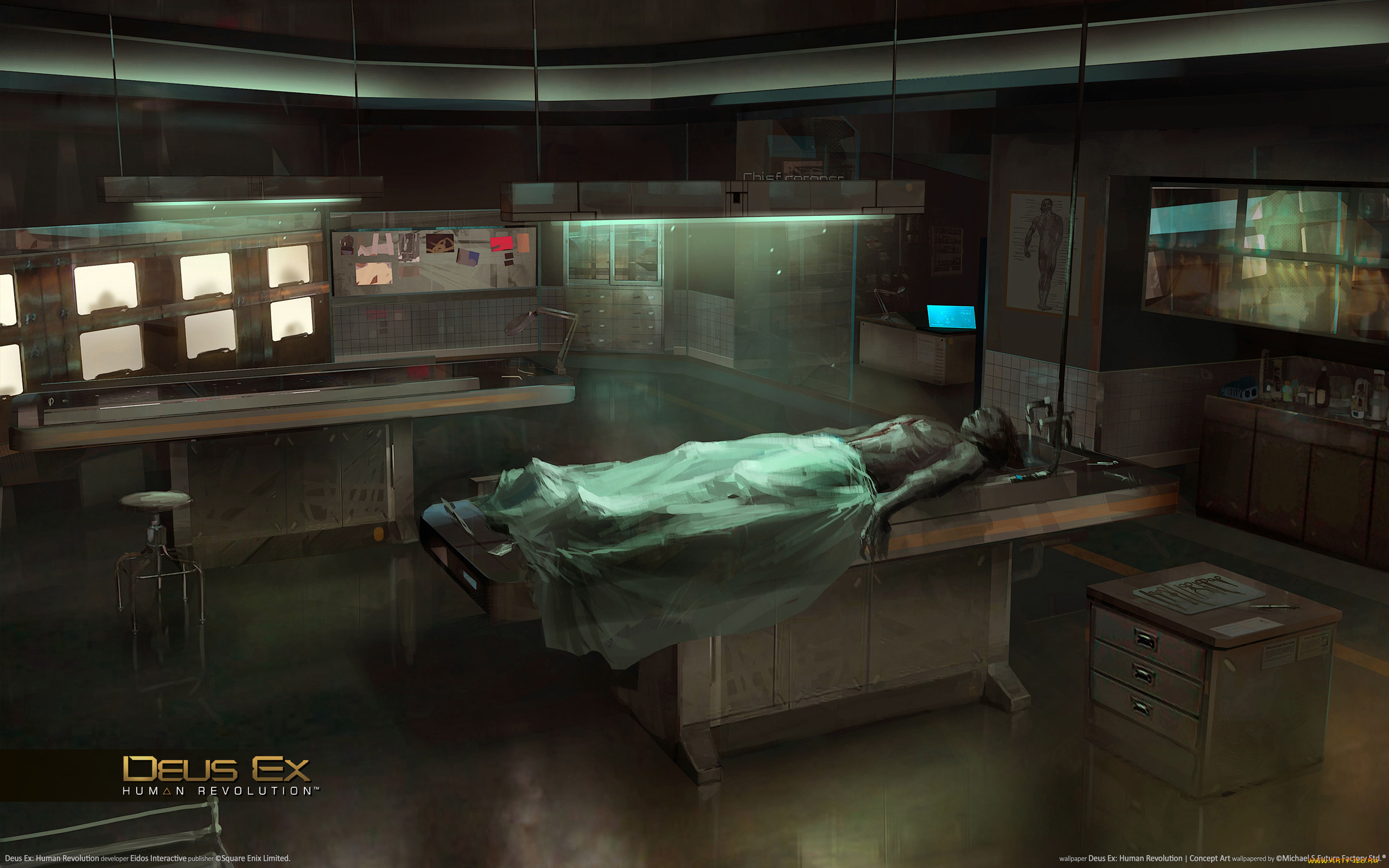 deus, ex, human, revolution, concept, art, , 